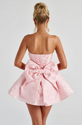 Fioreclo Selene Mini Dress in Blush