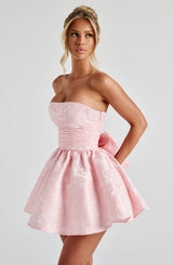 Fioreclo Selene Mini Dress in Blush