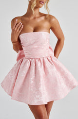 Fioreclo Selene Mini Dress in Blush