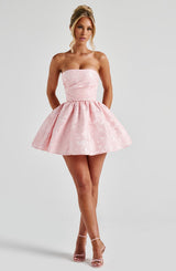 Fioreclo Selene Mini Dress in Blush