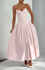 Fioreclo Selma Midi Dress in Blush