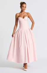 Fioreclo Selma Midi Dress in Blush