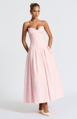 Fioreclo Selma Midi Dress in Blush