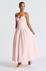 Fioreclo Selma Midi Dress in Blush
