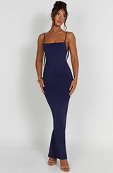 Fioreclo Sonya Maxi Dress in Navy