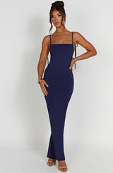 Fioreclo Sonya Maxi Dress in Navy