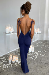 Fioreclo Sonya Maxi Dress in Navy