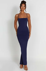 Fioreclo Sonya Maxi Dress in Navy