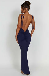 Fioreclo Sonya Maxi Dress in Navy