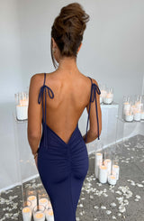 Fioreclo Sonya Maxi Dress in Navy