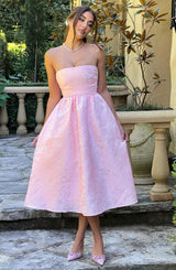 Fioreclo Sorcha Midi Dress in Blush