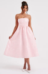 Fioreclo Sorcha Midi Dress in Blush