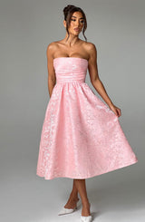 Fioreclo Sorcha Midi Dress in Blush