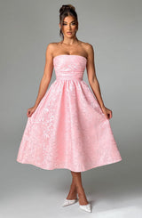 Fioreclo Sorcha Midi Dress in Blush