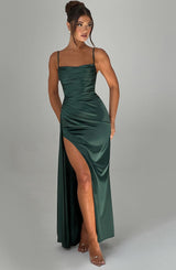 Fioreclo Wynne Maxi Dress in Emerald