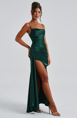 Fioreclo Wynne Maxi Dress in Emerald