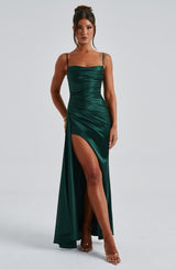 Fioreclo Wynne Maxi Dress in Emerald