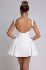 Fioreclo Yalena Mini Dress in Ivory