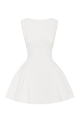 Fioreclo Yalena Mini Dress in Ivory