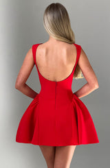 Fioreclo Yalena Mini Dress in Red