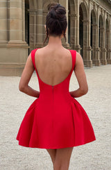 Fioreclo Yalena Mini Dress in Red