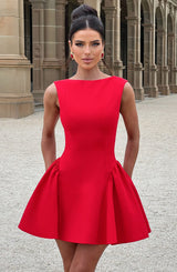 Fioreclo Yalena Mini Dress in Red