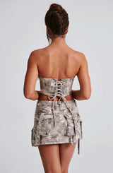 Fioreclo Yasira Corset in Camo Print