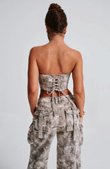 Fioreclo Yasira Corset in Camo Print