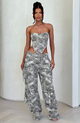 Fioreclo Yasira Corset in Camo Print