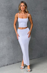 Fioreclo Yazlin Maxi Skirt in White