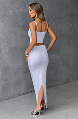 Fioreclo Yazlin Maxi Skirt in White