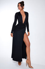 Fioreclo Ysabelle Maxi Dress in Black