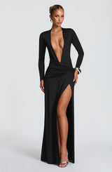 Fioreclo Ysabelle Maxi Dress in Black