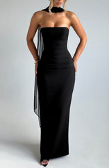 Fioreclo Yuliana Maxi Dress in Black