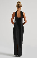 Fioreclo Yuliana Maxi Dress in Black