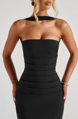 Fioreclo Yuliana Maxi Dress in Black