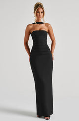 Fioreclo Yuliana Maxi Dress in Black