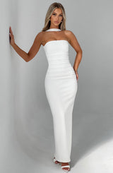 Fioreclo Yuliana Maxi Dress in Ivory