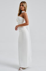 Fioreclo Yuliana Maxi Dress in Ivory