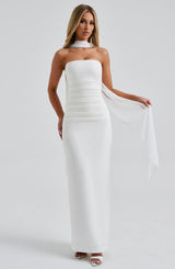 Fioreclo Yuliana Maxi Dress in Ivory