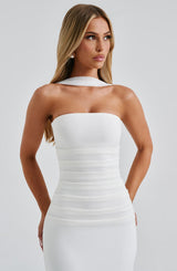Fioreclo Yuliana Maxi Dress in Ivory
