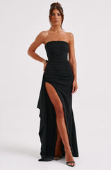 Fioreclo Zafina Maxi Dress in Black