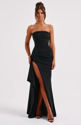 Fioreclo Zafina Maxi Dress in Black