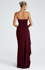 Fioreclo Zafina Maxi Dress in Cherry Lacquer