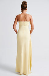 Fioreclo Zafina Maxi Dress in Lemon