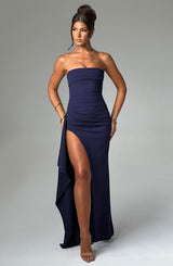 Fioreclo Zafina Maxi Dress in Navy