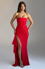 Fioreclo Zafina Maxi Dress in Red