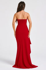Fioreclo Zafina Maxi Dress in Red