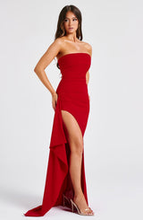 Fioreclo Zafina Maxi Dress in Red