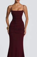 Fioreclo Zarina Gown in Cherry Lacquer